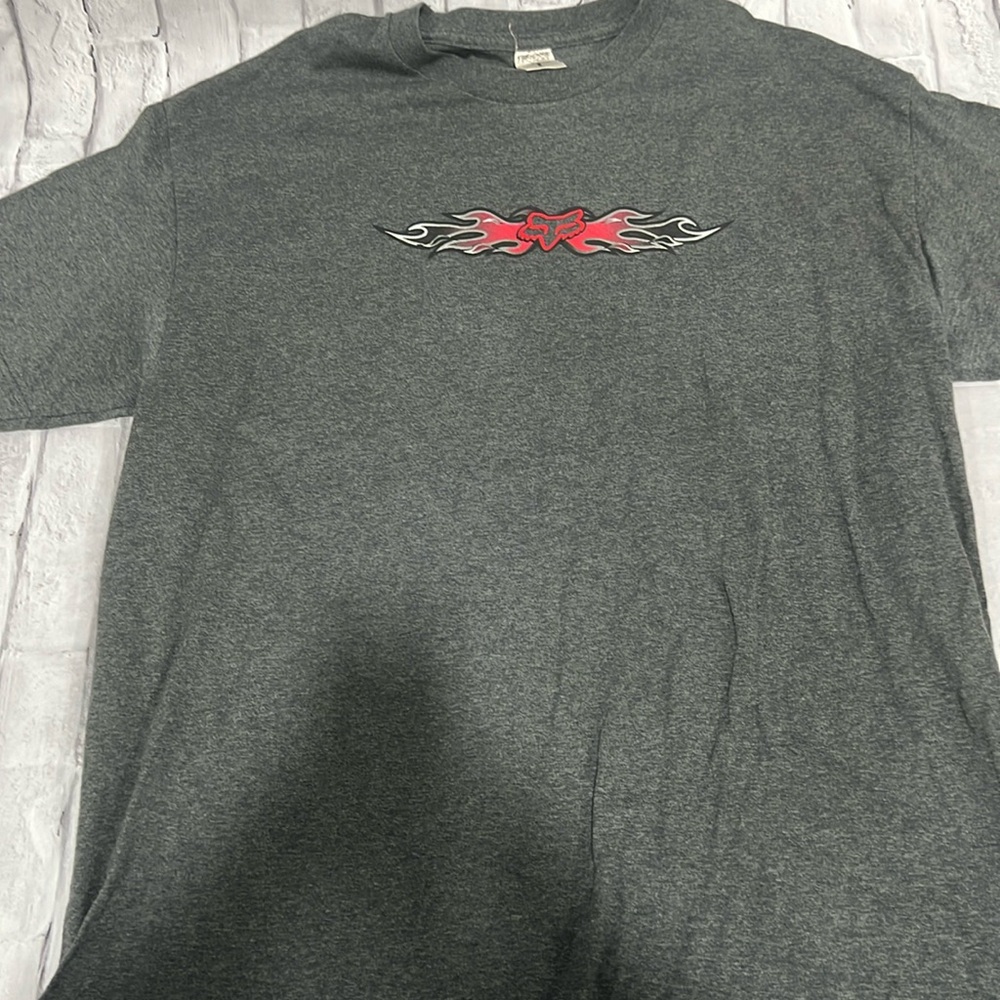 Vintage grey xl fox racing Tshirt